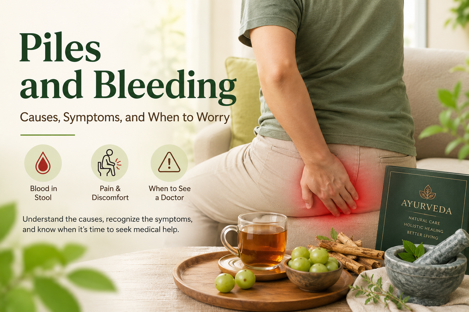 Piles and bleeding causes, symptoms and when to seek medical help